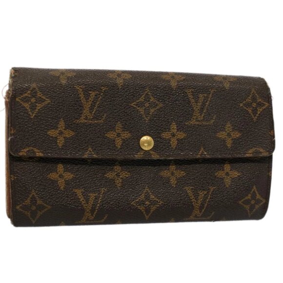 LOUIS VUITTON Monogram Pochette Porte Monnaie Credit Wallet M61725 Auth 53296 - Picture 1 of 16